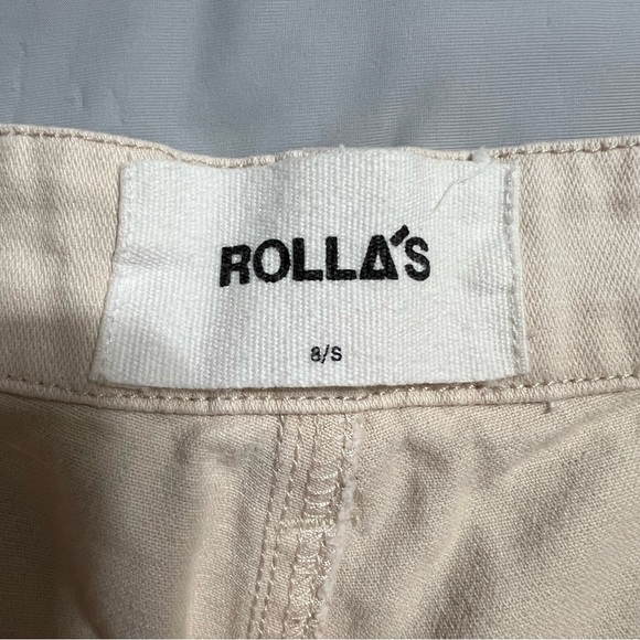Rolla’s Wide Leg High Rise Off White Pants size 8 Short - Picture 6 of 7